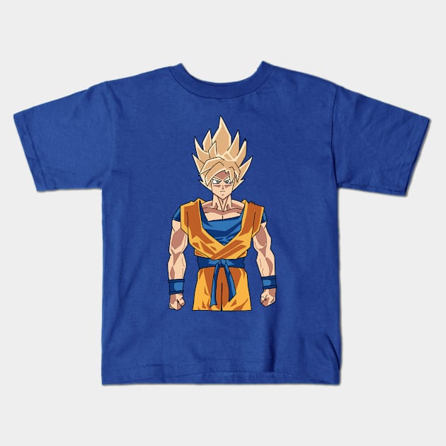 Goku 16 Super Saiyan Kids T-Shirt by Venris Arts